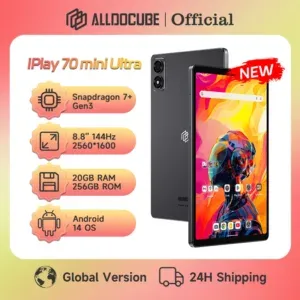 تابلت ALLDOCUBE iPlay 70 mini Ultra Gaming مقاس 8.8 بوصة 2.5K 144 هرتز Snapdragon 7+Gen3 20GB(12+8 Virtual)RAM 256GB ROM Android14 7300mAh